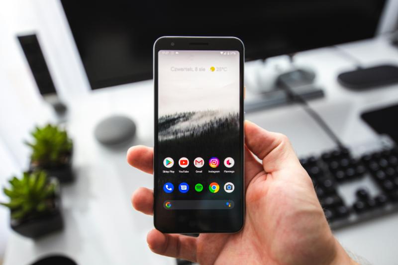 Google Pixel 4a 5G stock photo